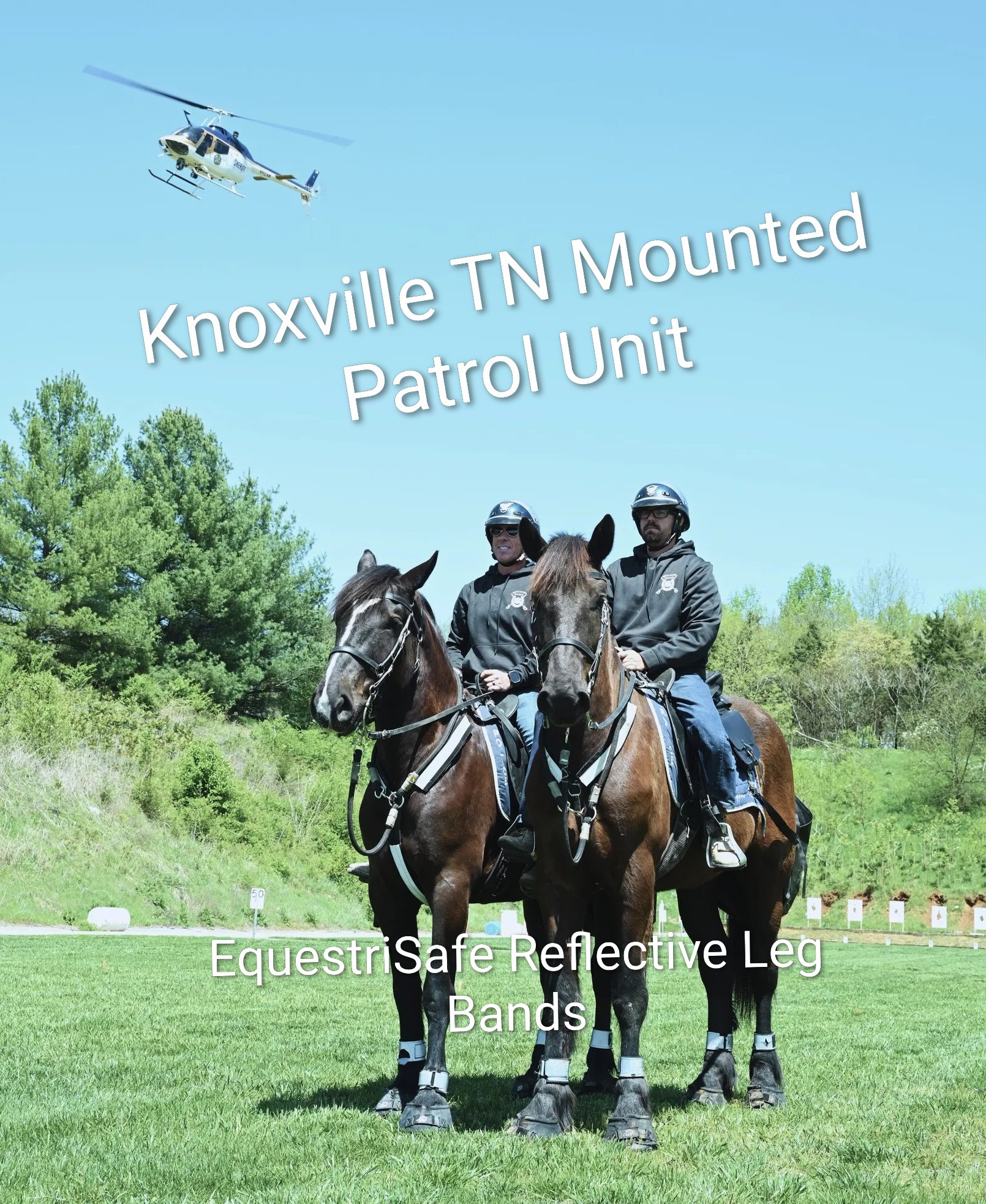 EquestriSafe Reflective Bands with Mounted PD officers