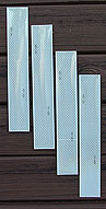 Reflective 4 white corner strips